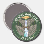 Aimant Multnomah Falls Oregon (Recto/Verso)