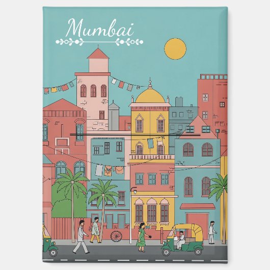 Aimant Mumbai Travel Souvenir (Recto)