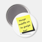 Aimant Munga maleffa na hu guaiya hao ! - à Chamorro (Recto/Verso)