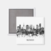 Aimant Munich Allemagne Skyline (Recto/Verso)