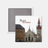 Aimant Munich Allemagne Voyage Souvenir (Recto/Verso)