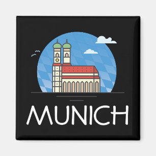 Aimant Munich Allemagne Voyage Vintage