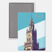 Aimant Munich Marienplatz Allemagne (Recto/Verso)