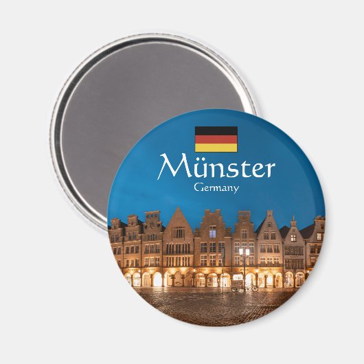 Aimant Münster Allemagne Souvenir (Recto/Verso)