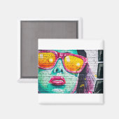 Aimant mur de graffitis (Recto/Verso)