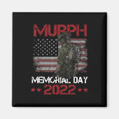 Aimant Murph 2022 Joyeux Jour commémoratif 4 juillet drap (Devant)