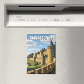 Aimant Murs de Carcassonne France Voyage (In Situ (Lave-vaisselle))