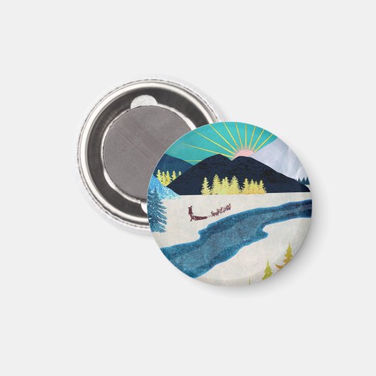 Aimant Musher du matin (Recto/Verso)