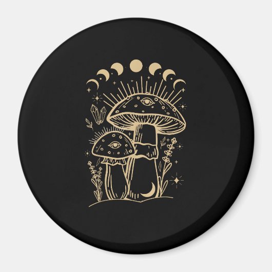 Aimant Mushrooms & Minimalism Cottage Aesthetic Goblinco (Devant)