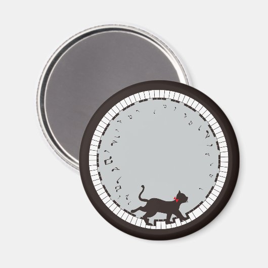 Aimant Music Cat (Recto/Verso)