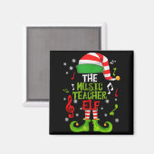 Aimant Music Teacher Elf Christmas Family Matching Xmas G (Recto/Verso)