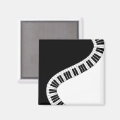 Aimant musical à clavier de piano (Recto/Verso)