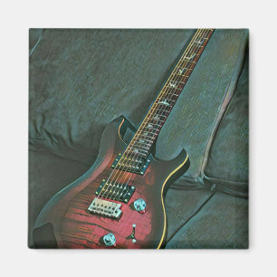 Aimant musicien guitare amoureux cadeau