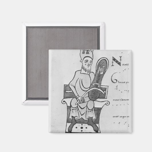 Aimant Musicien jouant d'une croupe (Recto/Verso)