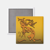 Aimant Musicien Kokopelli (Recto/Verso)