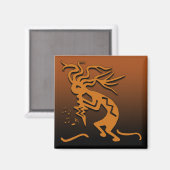 Aimant Musicien Kokopelli (Recto/Verso)