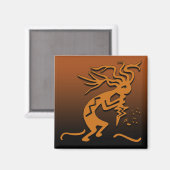 Aimant Musicien Kokopelli (Recto/Verso)