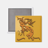 Aimant Musicien Kokopelli (Recto/Verso)