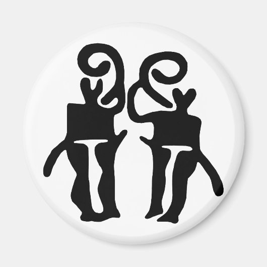 Aimant Musiciens-BW (Devant)