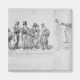 Aimant Musiciens de rue de Londres, c.1820-30