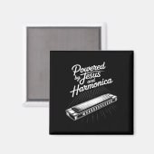 Aimant Musique Chrétienne Alimentée Par Jésus Et L'harmon (Recto/Verso)