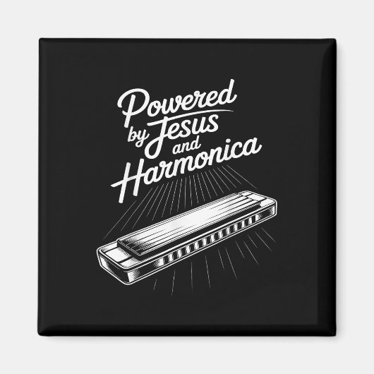 Aimant Musique Chrétienne Alimentée Par Jésus Et L'harmon (Devant)