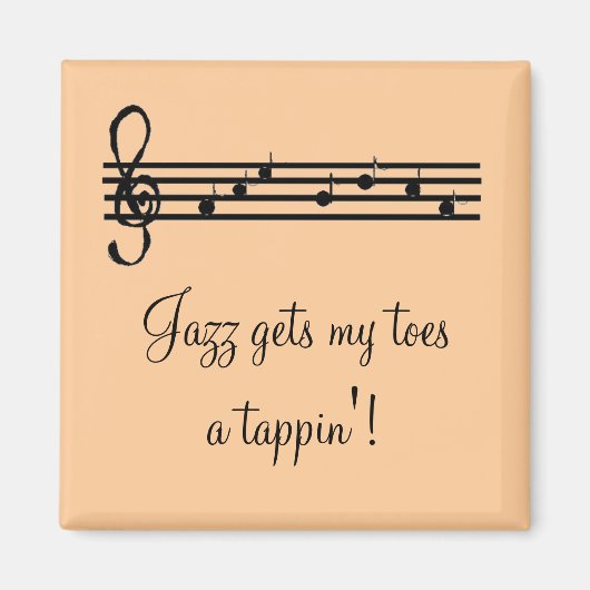 Aimant Musique de Jazz (Devant)