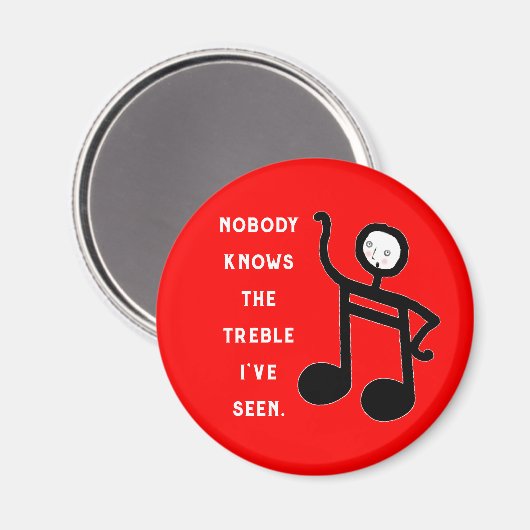 Aimant Musique drôle (Recto/Verso)