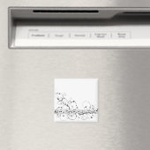 Aimant Musique florale (In Situ (Lave-vaisselle))