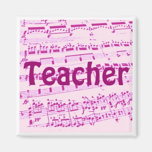 Aimant Musique majeure/étudiante/enseignant (Devant)
