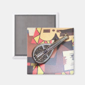 Aimant "Musique mandoline" (Recto/Verso)