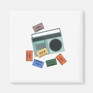 Aimant Musique rétro Vintage des années 80
