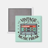 Aimant Musique vintage Freak (Recto/Verso)
