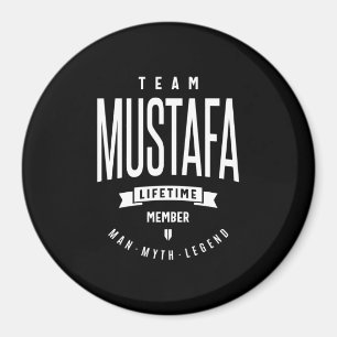 Aimant Mustafa Nom personnalisé Cadeau Anniversaire