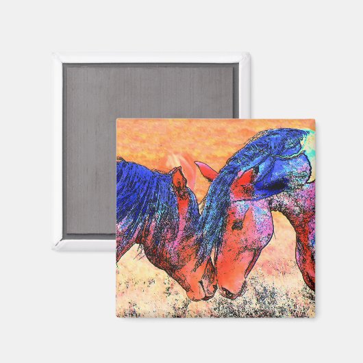 Aimant Mustangs (Recto/Verso)