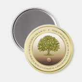 Aimant Mustard Seed cadeau Baptême Foi Cuisine Accessoire (Recto/Verso)