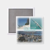 Aimant MY0027 Asie, Malaisie, Penang, réfrigérateur (Recto/Verso)