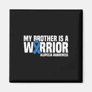 Aimant My Brother is a Warrior Blue Ribbon Alopecia