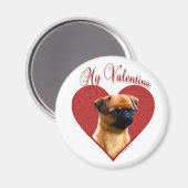 Aimant My Brussels Griffon Valentine (Recto/Verso)
