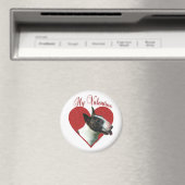 Aimant My Bull Terrier Valentine (In Situ (Lave-vaisselle))