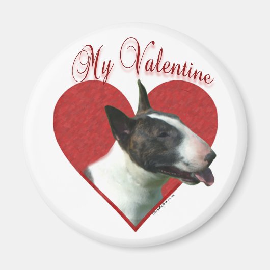 Aimant My Bull Terrier Valentine (Devant)