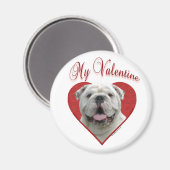 Aimant My Bulldog Valentine (Recto/Verso)