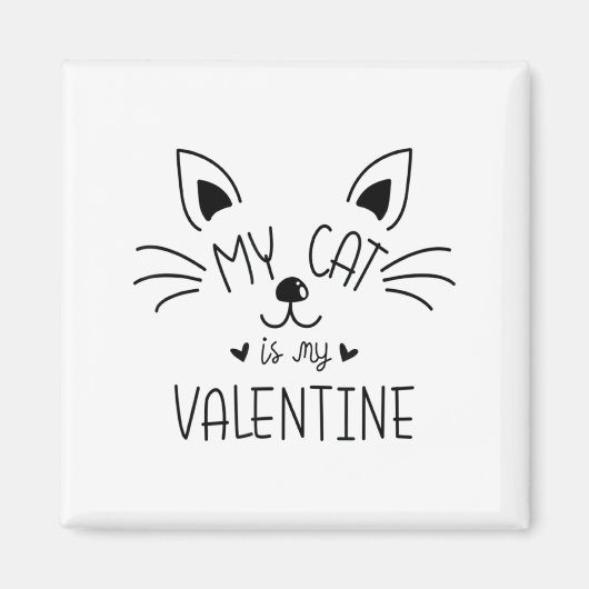 Aimant My Cats Are My Valentine Cat Valentines Day 1 (Devant)
