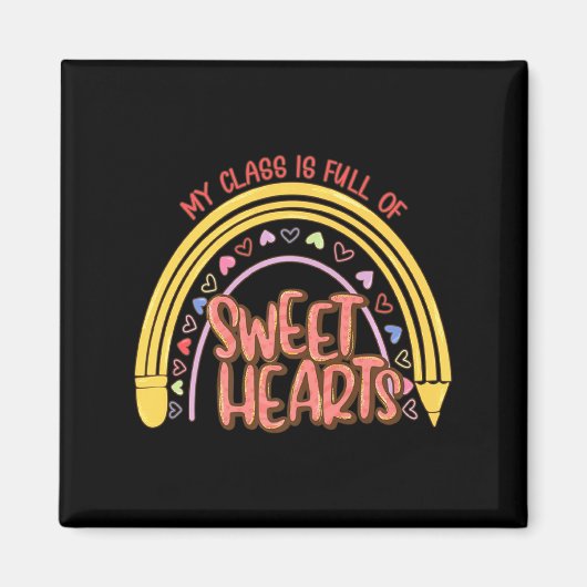 Aimant My Cl Is Full Of Sweet Heart Valentines Day Tea  (Devant)