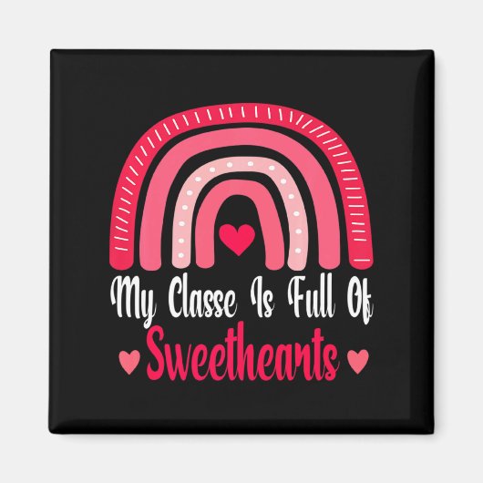 Aimant My Cl Is Full Of Sweethearts Love Valentines Da (Devant)