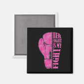 Aimant My Fight Breast Cancer Awareness Fami (Recto/Verso)