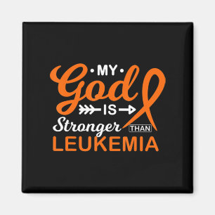 Aimant My God is Stronger Than Leukemia Awareness Warrior