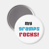 Aimant My Gramps Rocks T-shirts et cadeaux (Recto/Verso)