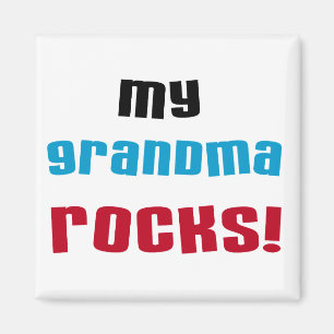 Aimant My Grandma Rocks T-shirts et cadeaux