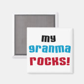 Aimant My Granma Rocks T-shirts et cadeaux (Recto/Verso)
